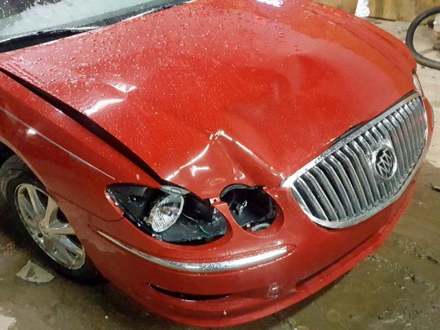 2G4WC582681184666 - 2008 BUICK LACROSSE C RED photo 9