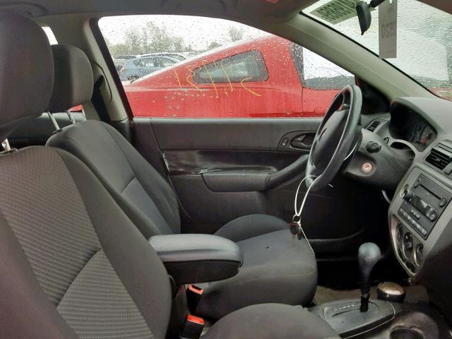 1FAFP31N06W154351 - 2006 FORD FOCUS ZX3 BURGUNDY photo 5