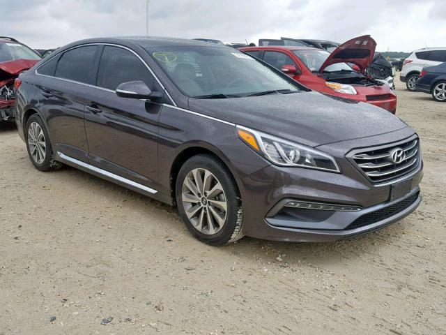 5NPE34AF0FH237042 - 2015 HYUNDAI SONATA SPO BROWN photo 1