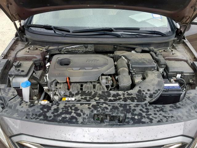 5NPE34AF0FH237042 - 2015 HYUNDAI SONATA SPO BROWN photo 7