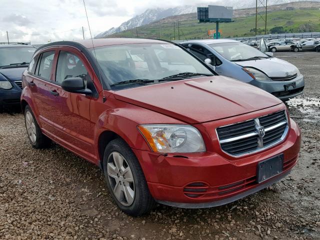 1B3HB48B37D520921 - 2007 DODGE CALIBER SX RED photo 1