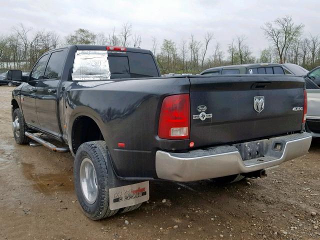 3D73Y4CL8AG156406 - 2010 DODGE RAM 3500 BLACK photo 3