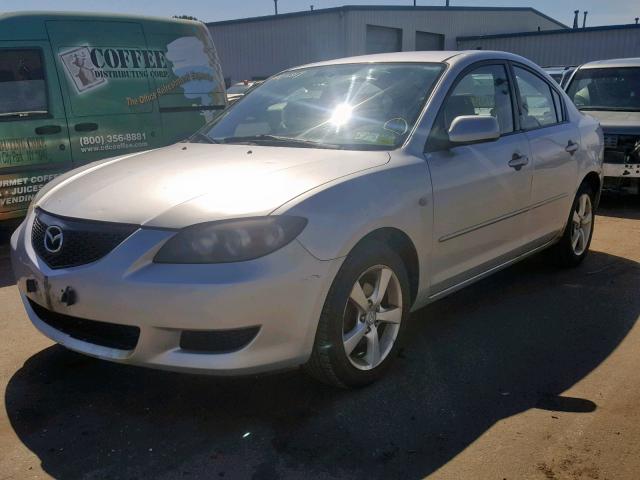 JM1BK12F251284114 - 2005 MAZDA 3 I SILVER photo 2