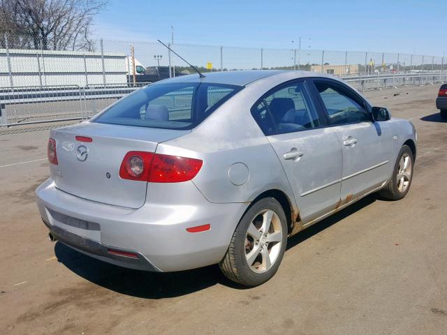 JM1BK12F251284114 - 2005 MAZDA 3 I SILVER photo 4