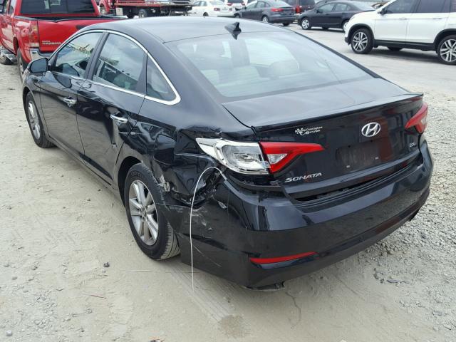 5NPE24AA6FH125286 - 2015 HYUNDAI SONATA ECO BLACK photo 3