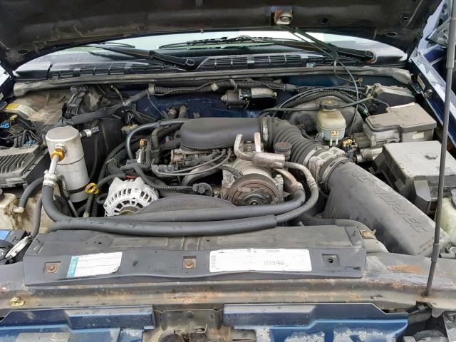 1GNDT13W6W2300094 - 1998 CHEVROLET BLAZER BLUE photo 7