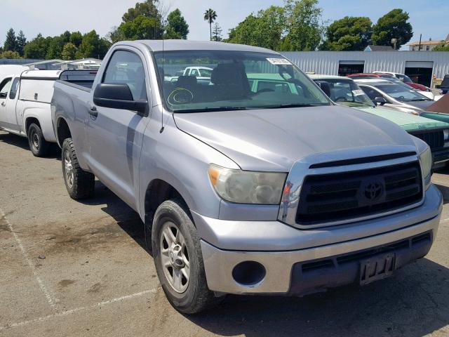 5TFJM5F10AX001115 - 2010 TOYOTA TUNDRA SILVER photo 1