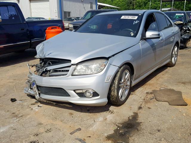 WDDGF5GB7AF352644 - 2010 MERCEDES-BENZ C 350 SILVER photo 2