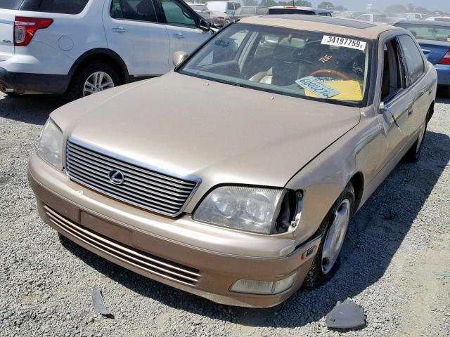 JT8BH28F3X0145340 - 1999 LEXUS LS 400 GOLD photo 2