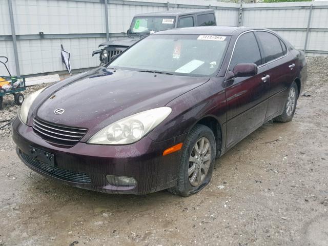 JTHBF30G325019054 - 2002 LEXUS ES 300 PURPLE photo 2