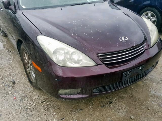 JTHBF30G325019054 - 2002 LEXUS ES 300 PURPLE photo 9