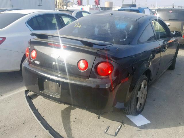 1G1AM15B077223528 - 2007 CHEVROLET COBALT SS BLACK photo 4