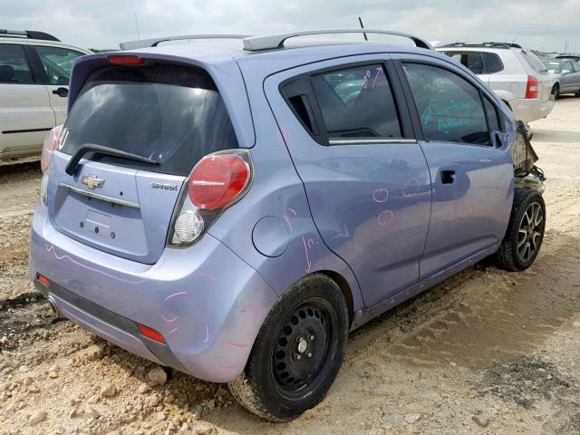 KL8CF6S96EC497502 - 2014 CHEVROLET SPARK 2LT PURPLE photo 4