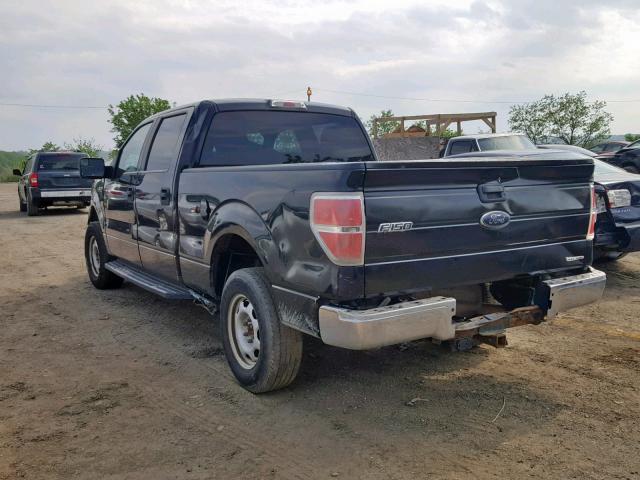 1FTFW1EF9BFC16103 - 2011 FORD F150 SUPER BLACK photo 3