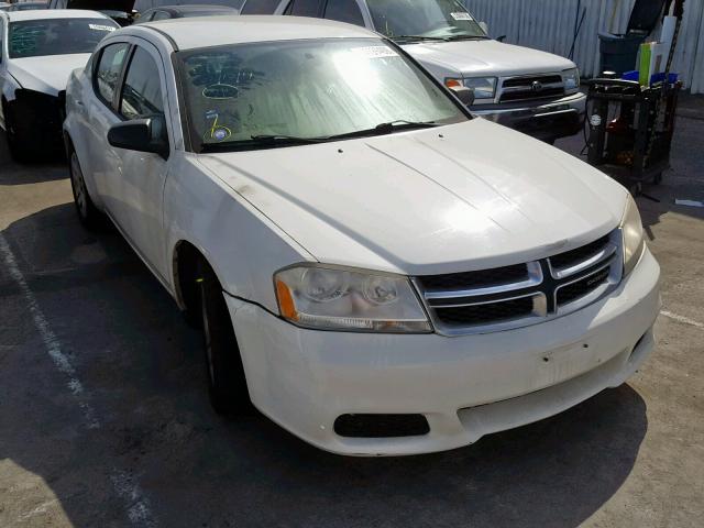 1B3BD4FB6BN518800 - 2011 DODGE AVENGER EX WHITE photo 1