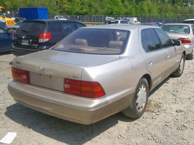 JT8BH28F8V0078151 - 1997 LEXUS LS 400 GOLD photo 4