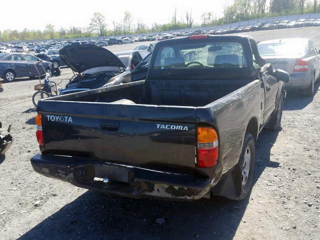 5TENL42N43Z292950 - 2003 TOYOTA TACOMA BLACK photo 4