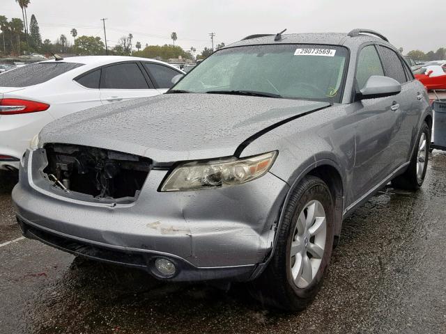 JNRAS08W65X216683 - 2005 INFINITI FX35 GRAY photo 2