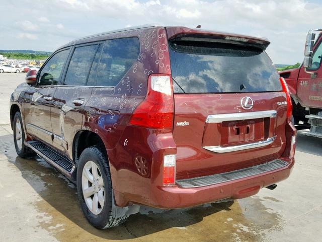 JTJBM7FX8D5051147 - 2013 LEXUS GX MAROON photo 3