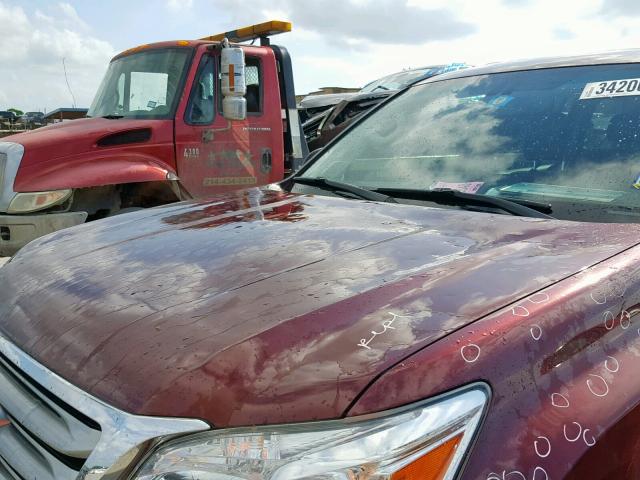 JTJBM7FX8D5051147 - 2013 LEXUS GX MAROON photo 9