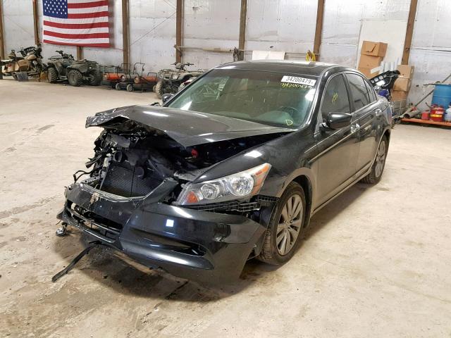 1HGCP3F86BA026284 - 2011 HONDA ACCORD EXL BLACK photo 2