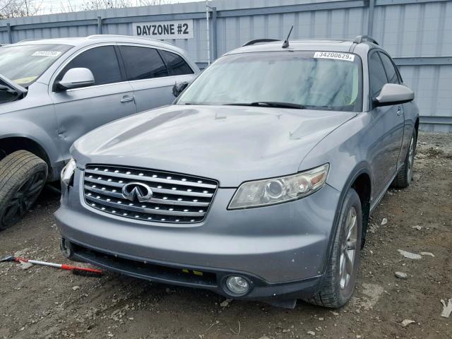 JNRBS08W73X400354 - 2003 INFINITI FX45 GRAY photo 2