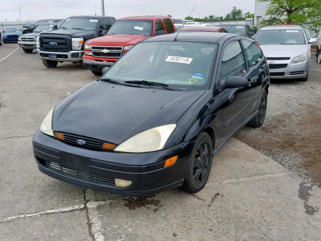 3FAFP31311R249642 - 2001 FORD FOCUS ZX3 BLACK photo 2