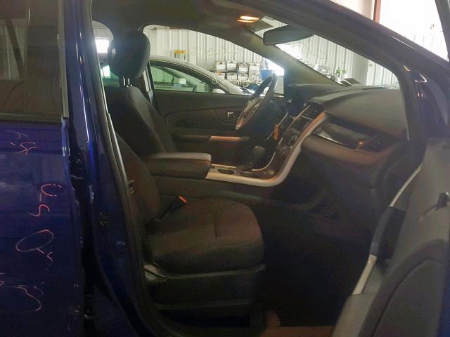 2FMDK3GC0EBA68524 - 2014 FORD EDGE SE BLUE photo 5