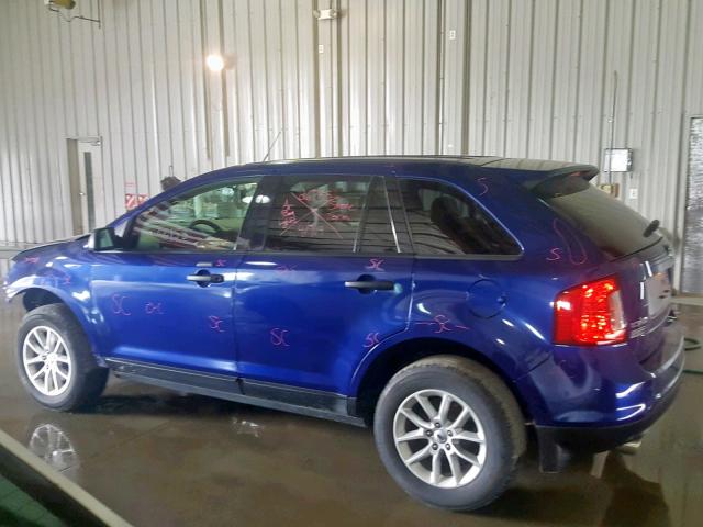 2FMDK3GC0EBA68524 - 2014 FORD EDGE SE BLUE photo 9