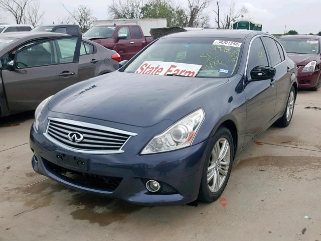 JN1CV6APXBM509623 - 2011 INFINITI G37 BASE BLUE photo 2