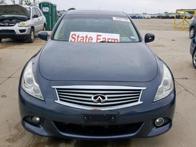 JN1CV6APXBM509623 - 2011 INFINITI G37 BASE BLUE photo 9