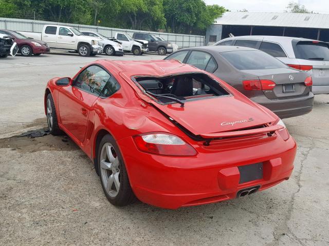 WP0AB29816U784578 - 2006 PORSCHE CAYMAN S RED photo 3