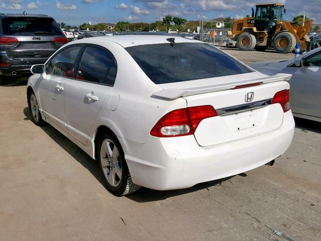 2HGFA16609H335701 - 2009 HONDA CIVIC LX-S 白色 照片 3