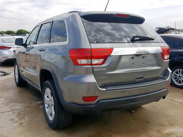 1C4RJEAG8DC589218 - 2013 JEEP GRAND CHER GRAY photo 3