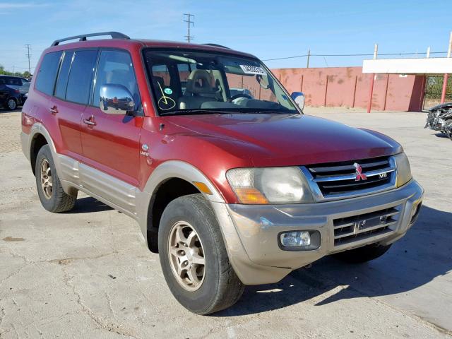 JA4MW51RX1J011863 - 2001 MITSUBISHI MONTERO LI BURGUNDY photo 1