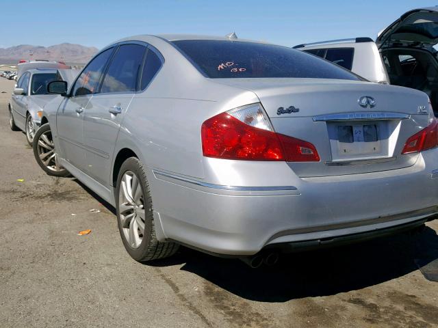 JN1CY0AP5AM910256 - 2010 INFINITI M35 BASE SILVER photo 3