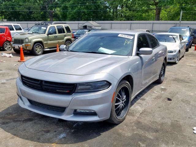 2C3CDXHG5GH132046 - 2016 DODGE CHARGER SX SILVER photo 2