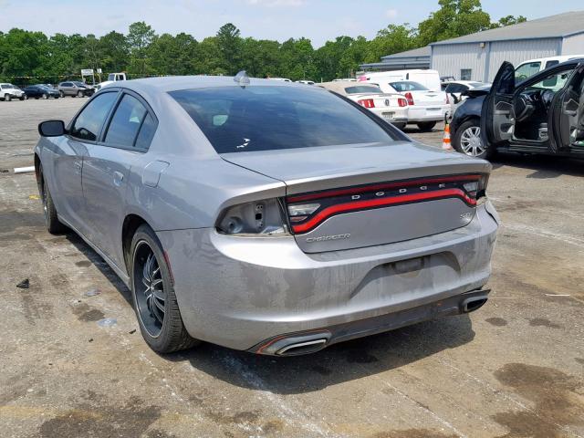 2C3CDXHG5GH132046 - 2016 DODGE CHARGER SX SILVER photo 3