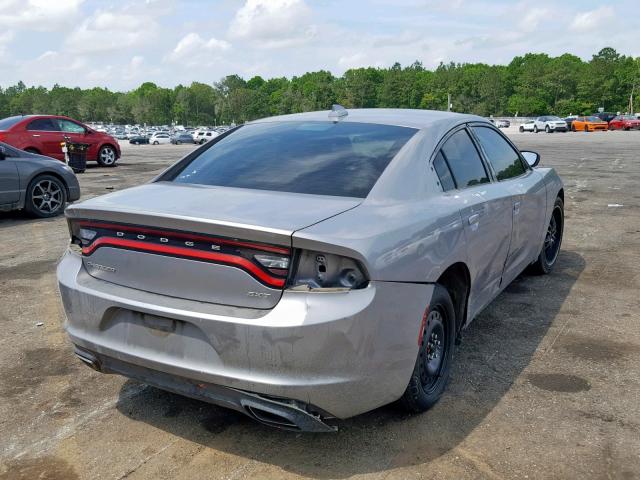 2C3CDXHG5GH132046 - 2016 DODGE CHARGER SX SILVER photo 4