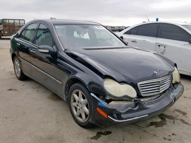 WDBRF61J13A413610 - 2003 MERCEDES-BENZ C 240 BLACK photo 1