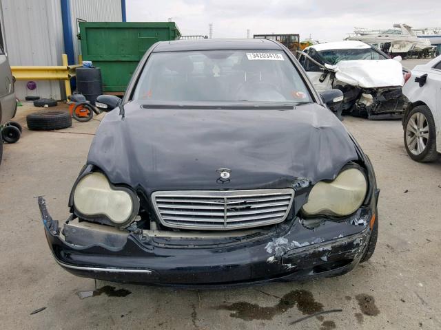 WDBRF61J13A413610 - 2003 MERCEDES-BENZ C 240 BLACK photo 9