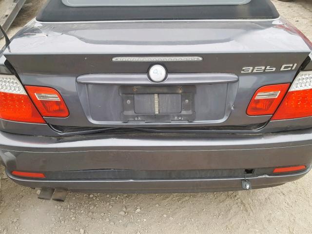 WBABW33416PX88324 - 2006 BMW 325 CI GRAY photo 9