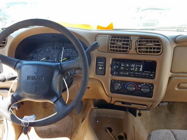 1GTCS19W3Y8159581 - 2000 GMC SONOMA WHITE photo 9