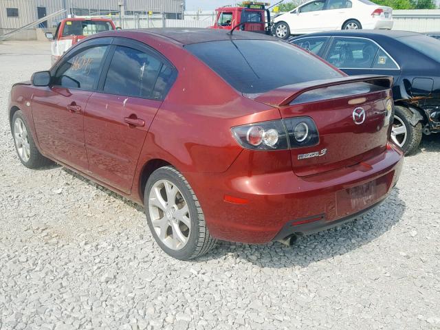 JM1BK32F591205066 - 2009 MAZDA 3 I MAROON photo 3