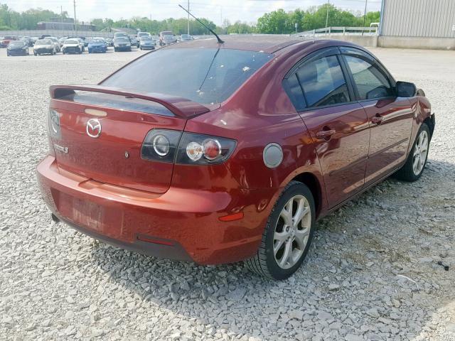 JM1BK32F591205066 - 2009 MAZDA 3 I MAROON photo 4