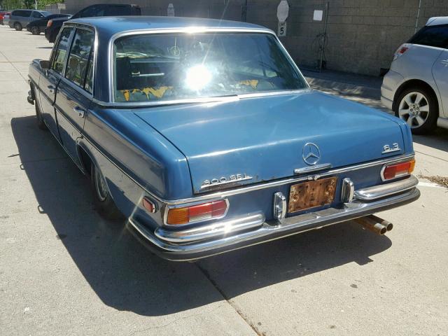 00010901812005376 - 1970 MERCEDES-BENZ 300 SEL BLUE photo 3