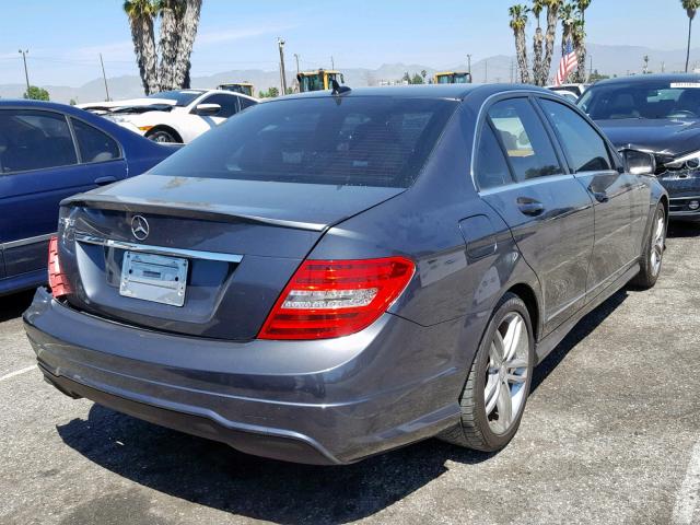 WDDGF4HB4EA950914 - 2014 MERCEDES-BENZ C 250 GRAY photo 4