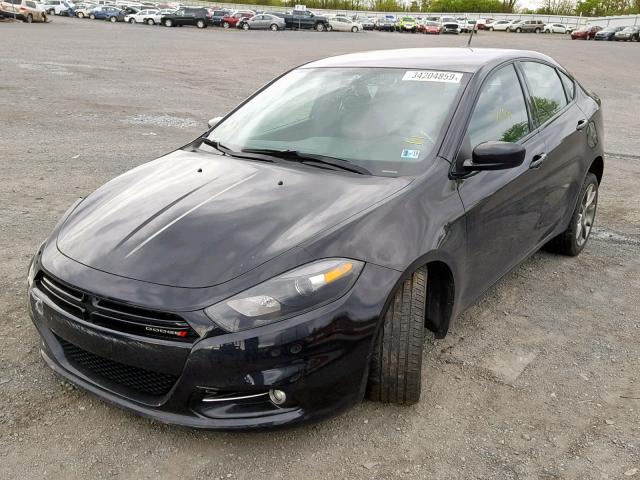 1C3CDFBB8FD120380 - 2015 DODGE DART SXT BLACK photo 2