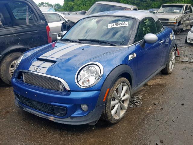 WMWSX3C58CT408162 - 2012 MINI COOPER COU BLUE photo 2