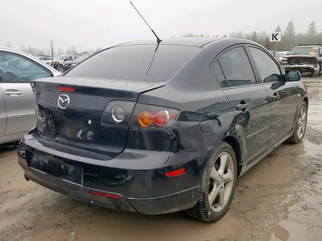 JM1BK123861513662 - 2006 MAZDA 3 S BLACK photo 4